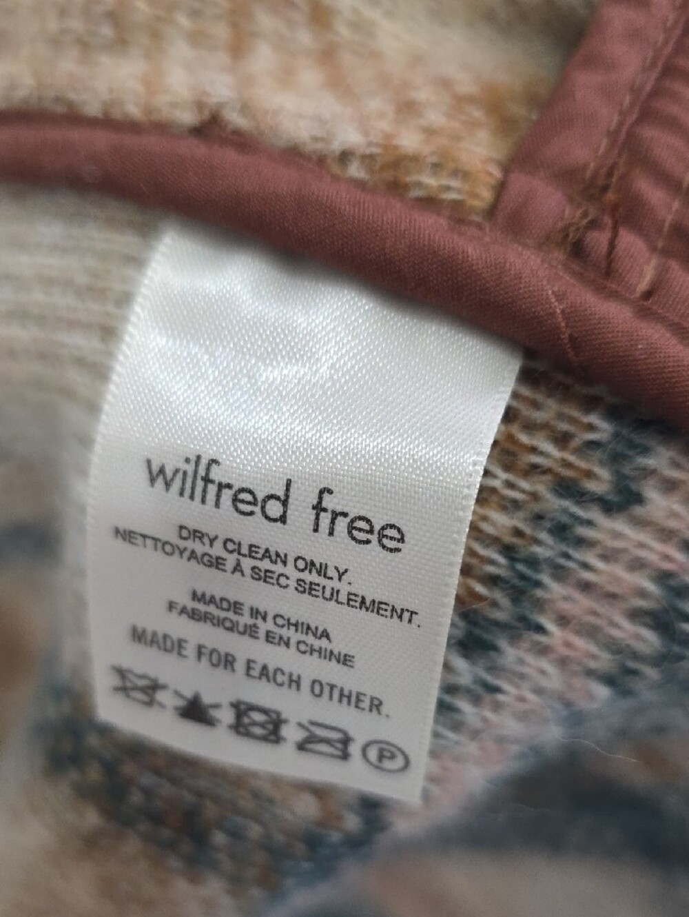 Wilfred Free "The GANNA" Plaid Shacket in Brown, Teal & Gray - Picture 4 of 8